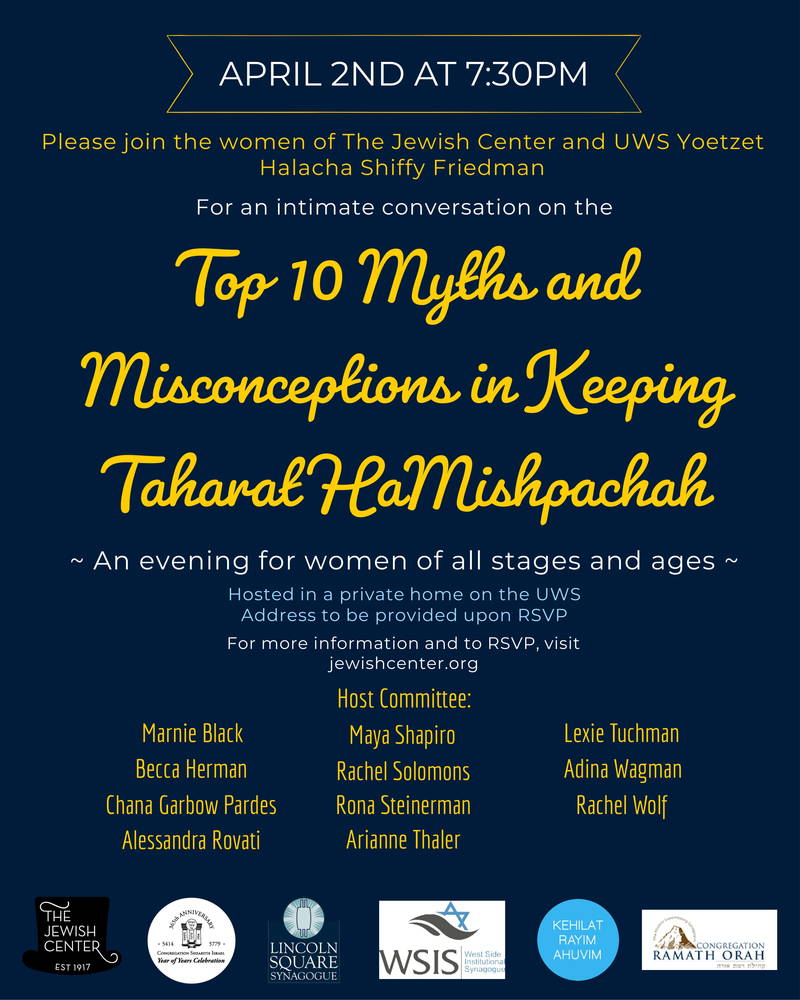 Banner Image for Top 10 Myths and Misconceptions in Keeping Taharat HaMishpachah 
